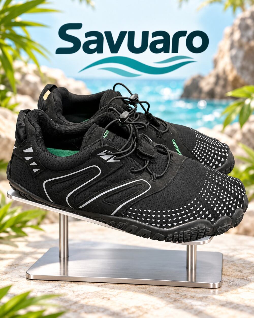 SAGUARO Vitality IV Men’s Barefoot Minimalist Water Shoes Black 12 EU 46